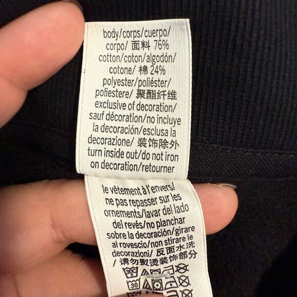 Pink Victorias Secret Ivy Fleece Half Zip Sweatshirt, Black, XS - Picture 4 of 4